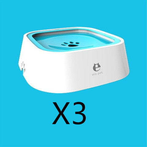 Bebedero flotante de 1,5 L para perros y gatos con sistema anti-desbordamiento y dispensador de agua lento. Fabricado en ABS y PP.