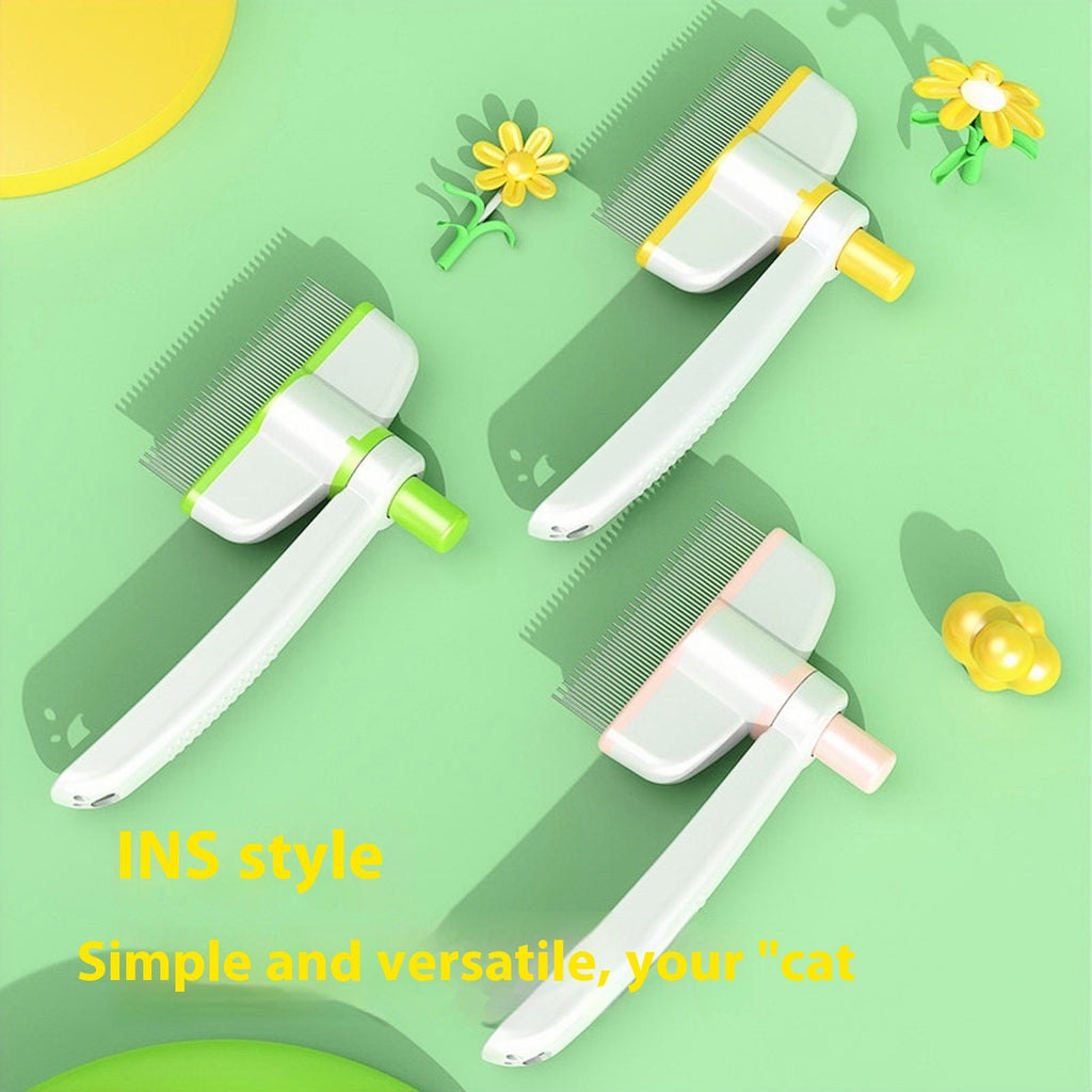 Cepillo para gatos con nudos, elimina el pelo suelto, cepillo mágico para pelo largo, peine autolimpiante para perros y gatos, artículos de aseo, cepillo antipulgas, productos para mascotas