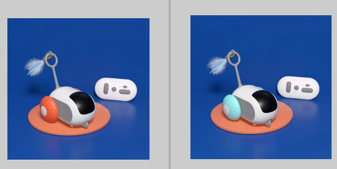 Coche interactivo para gatos con control remoto, carga USB, persecución automática, movimiento propio, control remoto inteligente, juguete interactivo para gatos, productos para mascotas