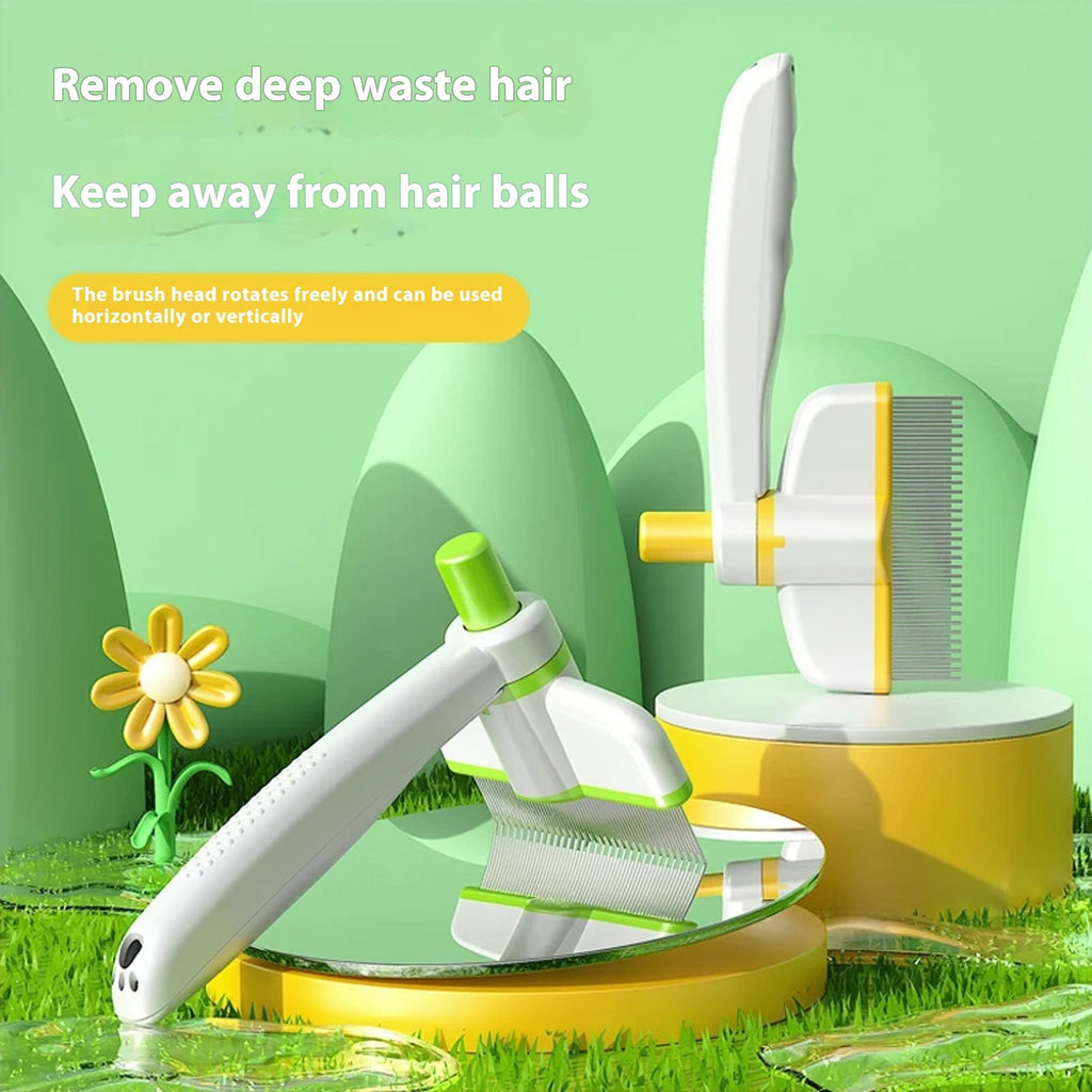 Cepillo para gatos con nudos, elimina el pelo suelto, cepillo mágico para pelo largo, peine autolimpiante para perros y gatos, artículos de aseo, cepillo antipulgas, productos para mascotas